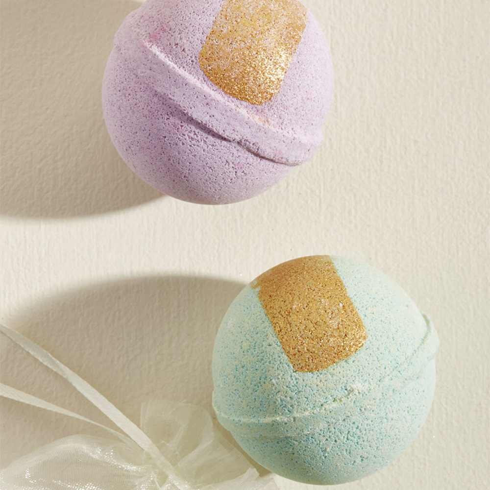 Latika Bath Bomb Set of 2 Lavender & Olive-grove